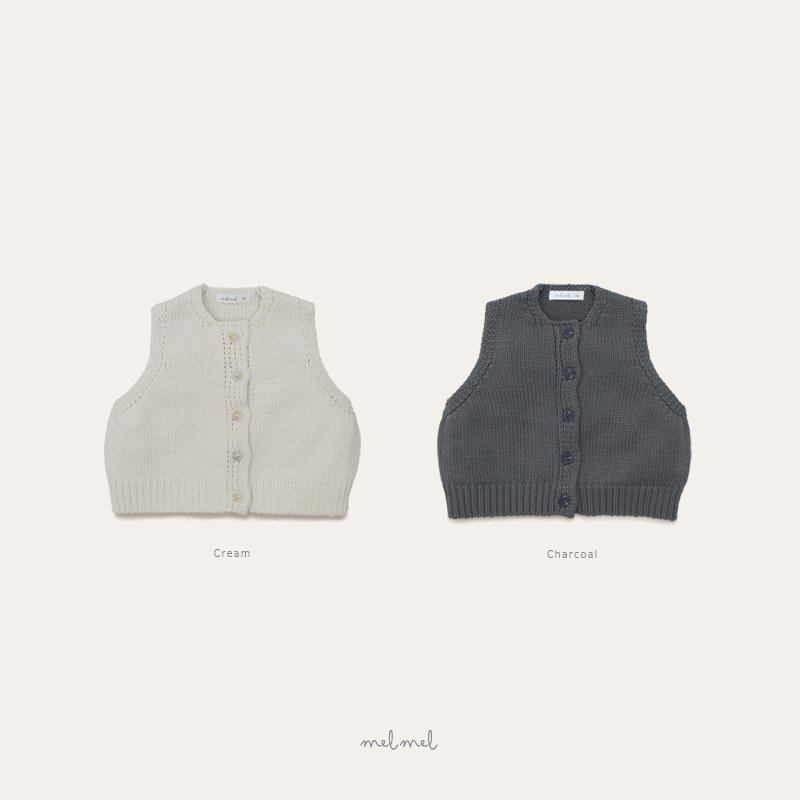 Melmel - Korean Baby Fashion - #babyboutique - Knit Vest