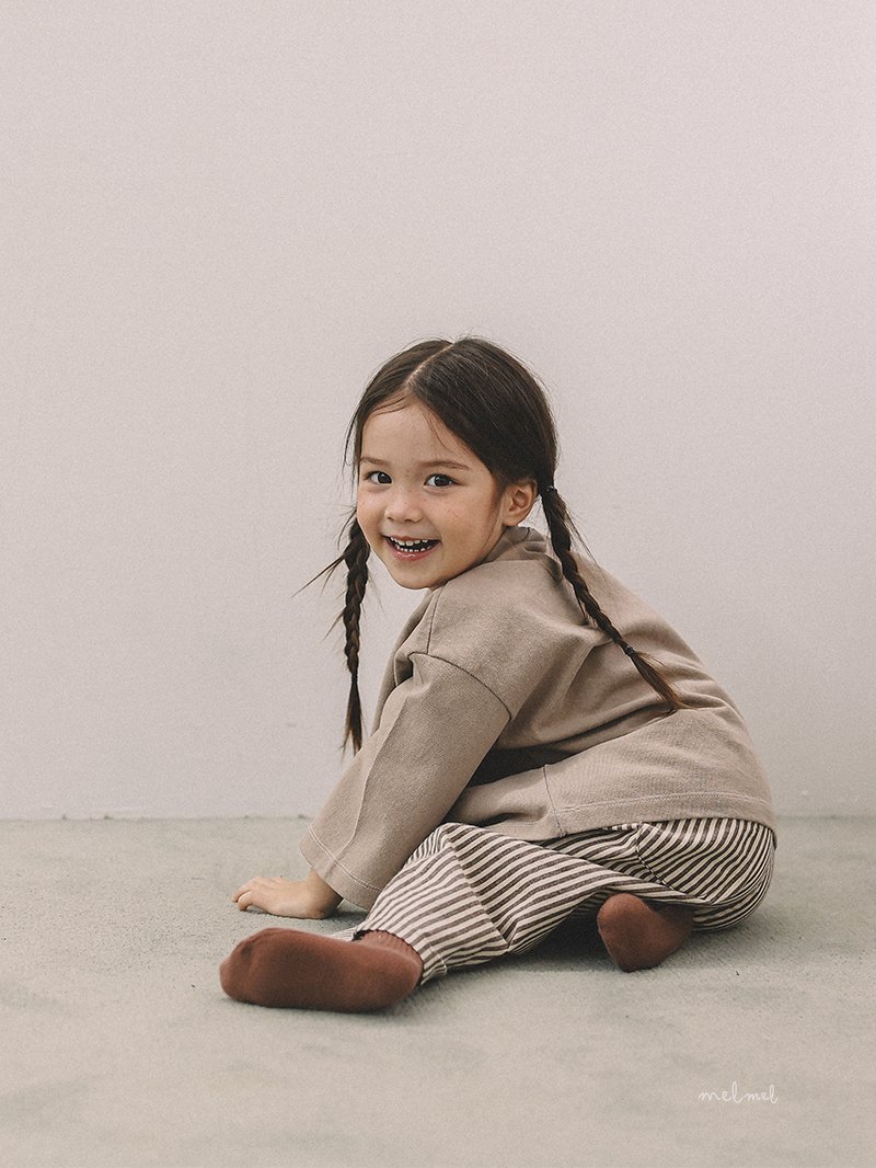 Melmel - Korean Baby Fashion - #babyboutiqueclothing - Stripe Hip Pocket Pants - 5