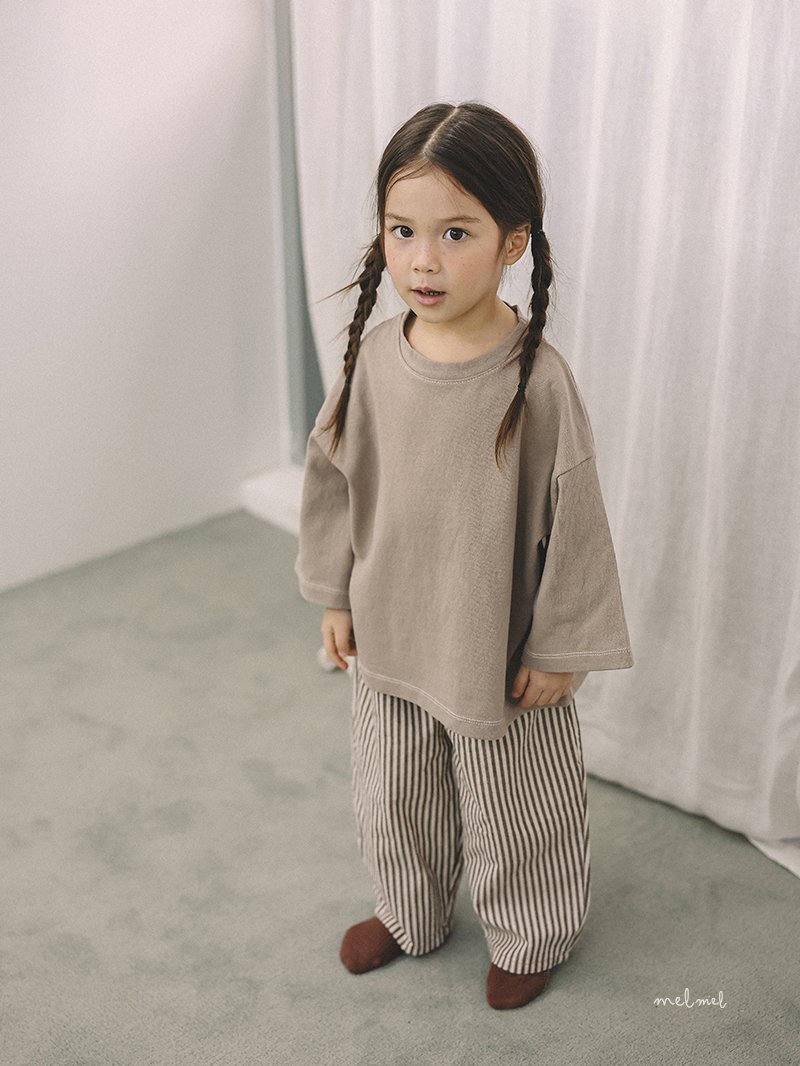 Melmel - Korean Baby Fashion - #babyclothing - Stripe Hip Pocket Pants - 6