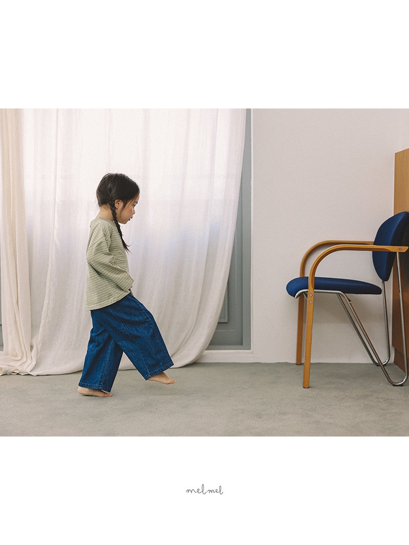 Melmel - Korean Baby Fashion - #babyfashion - Loose Fit Denim Pants - 11