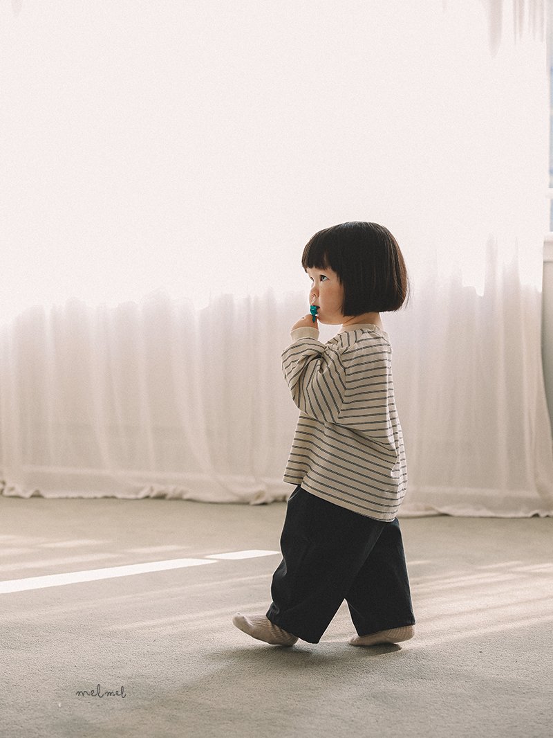 Melmel - Korean Baby Fashion - #babyfever - Lip Stripe Tee - 11