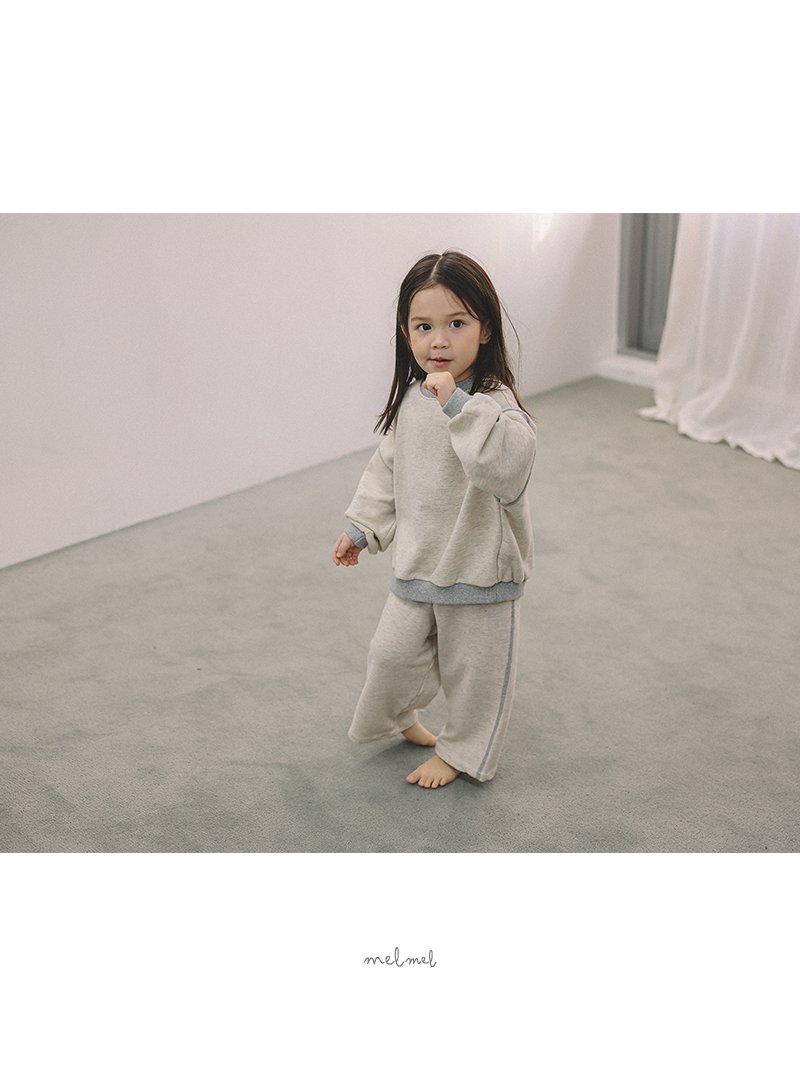 Melmel - Korean Baby Fashion - #babyfashion - Stitch Straight Pants - 4