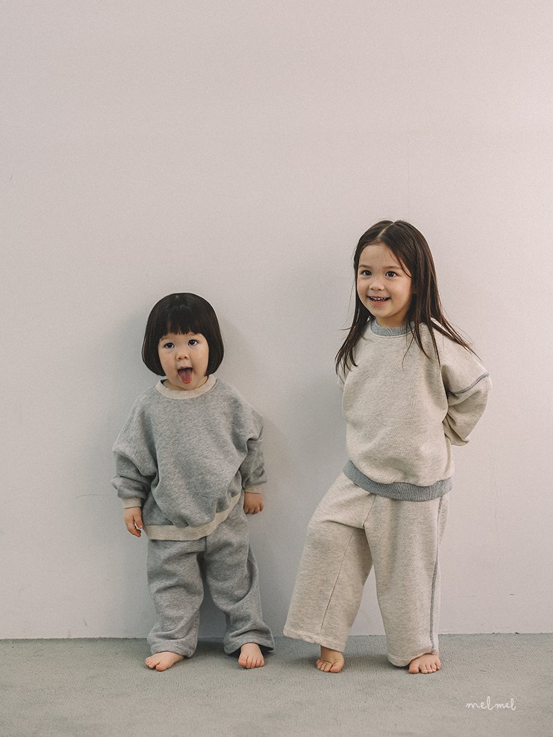 Melmel - Korean Baby Fashion - #babygirlfashion - Stitch Straight Pants - 5