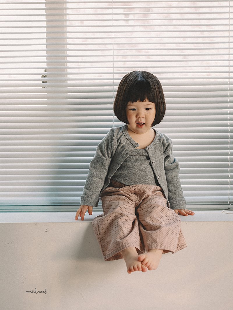 Melmel - Korean Baby Fashion - #babygirlfashion - Dot Wide Pants - 7