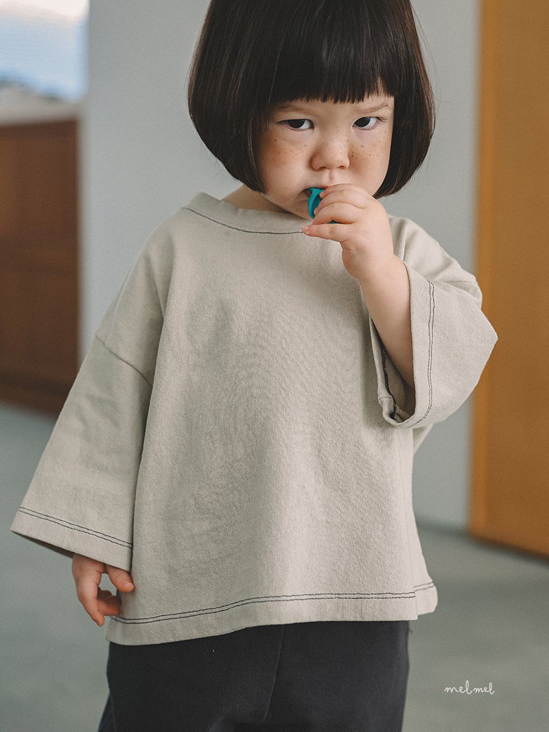 Melmel - Korean Baby Fashion - #babylifestyle - 8/10 Boxy Tee - 9