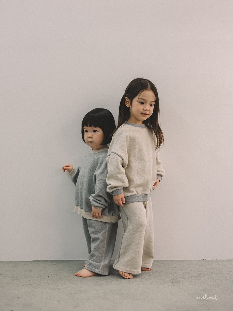 Melmel - Korean Baby Fashion - #babylifestyle - Stitch Straight Pants - 6