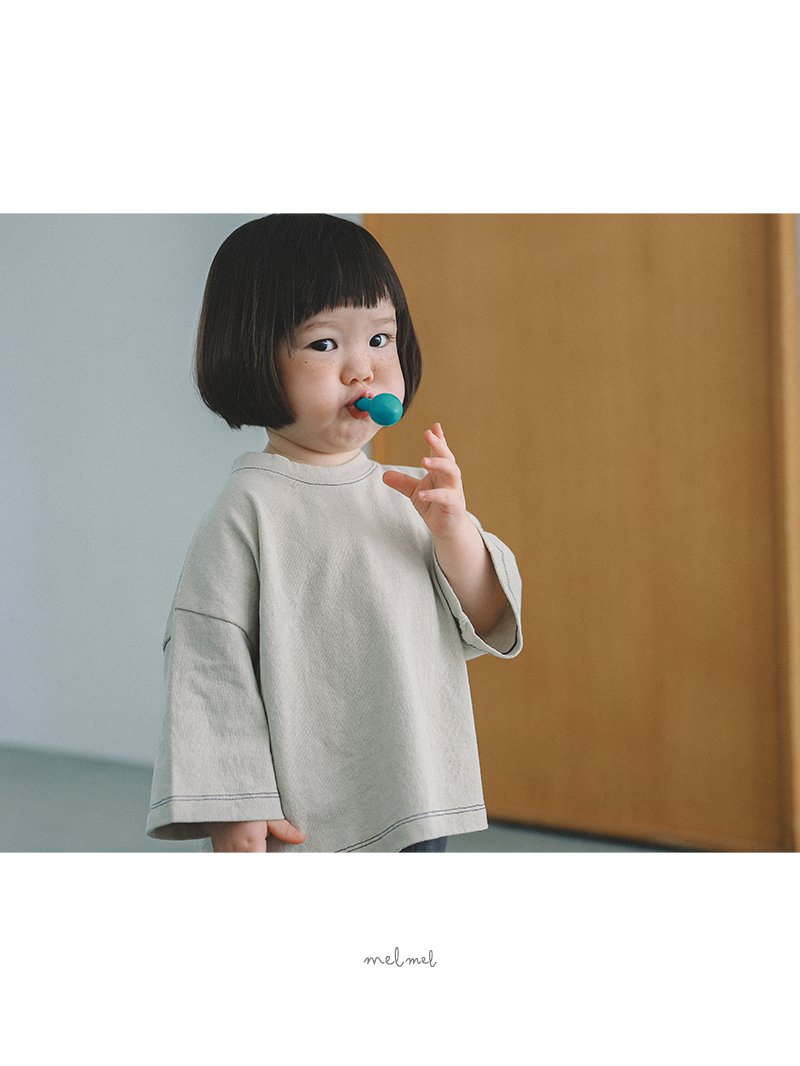 Melmel - Korean Baby Fashion - #babyoninstagram - 8/10 Boxy Tee - 10