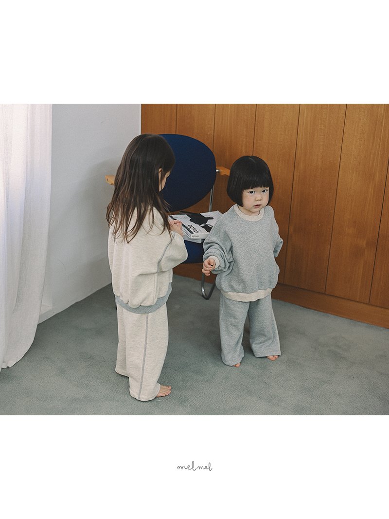 Melmel - Korean Baby Fashion - #babyoninstagram - Stitch Straight Pants - 7