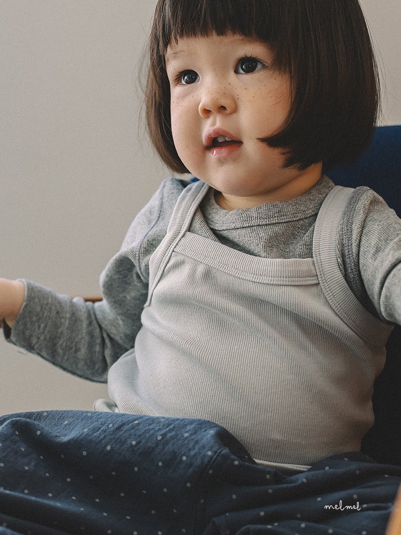 Melmel - Korean Baby Fashion - #babyoutfit - Ribbed Sleeveless - 4