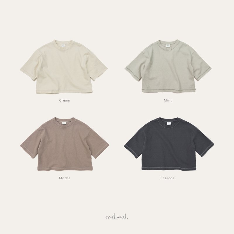 Melmel - Korean Baby Fashion - #onlinebabyshop - 8/10 Boxy Tee