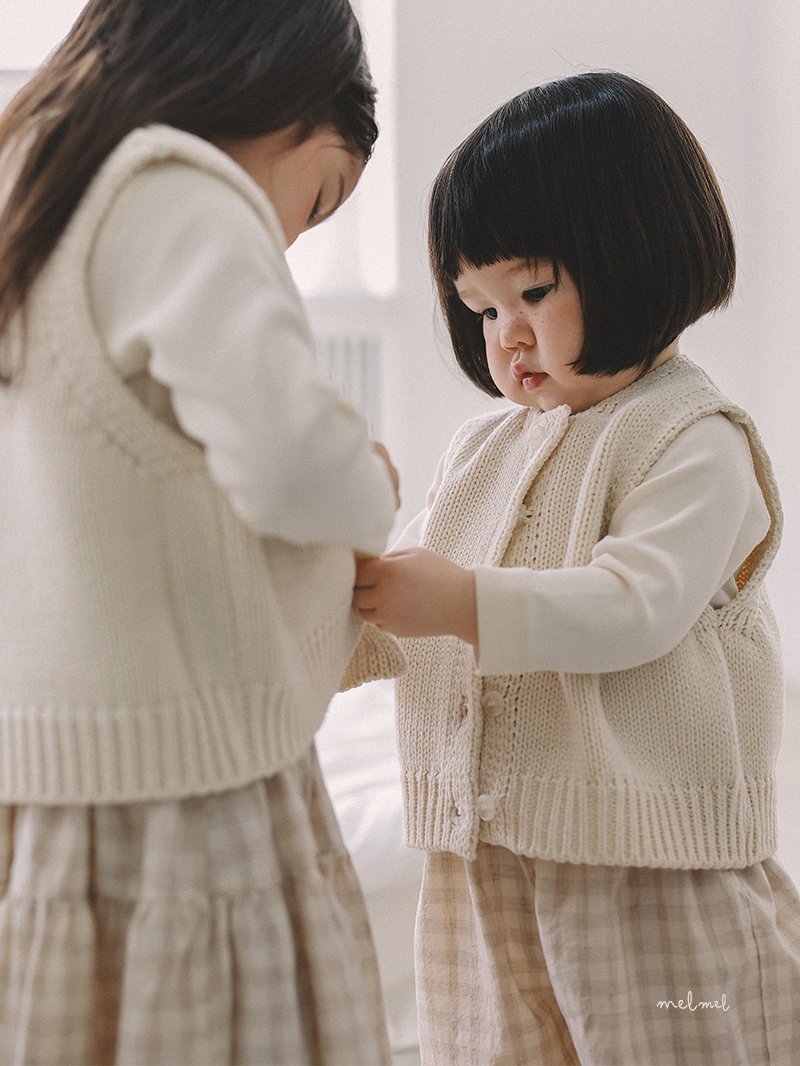 Melmel - Korean Baby Fashion - #onlinebabyshop - Check Bloomer - 10