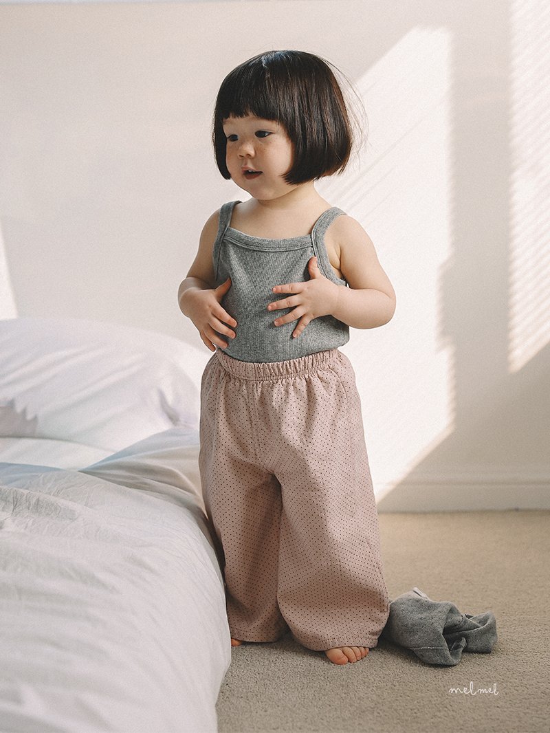 Melmel - Korean Baby Fashion - #onlinebabyshop - Ribbed Sleeveless - 7