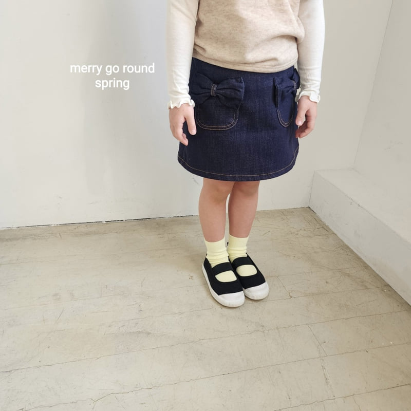 Merry Go Round - Korean Children Fashion - #Kfashion4kids - Ribbon Mini Skirt - 8