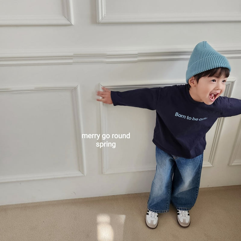 Merry Go Round - Korean Children Fashion - #Kfashion4kids - Simple English Tee - 12