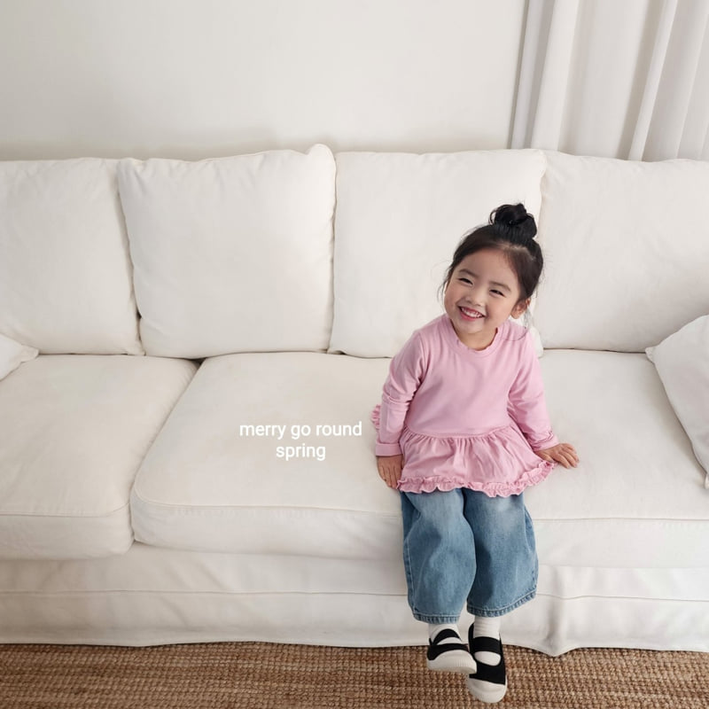 Merry Go Round - Korean Children Fashion - #kidzfashiontrend - Stretch Frill Tee - 4