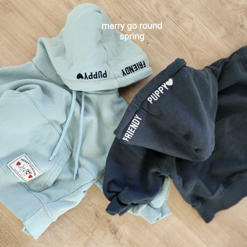 Merry Go Round - Korean Children Fashion - #Kfashion4kids - Puppy Embroidered Hoodie
