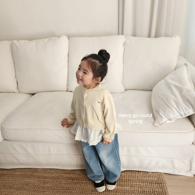 Merry Go Round - Korean Children Fashion - #childofig - Stretch Frill Tee - 12