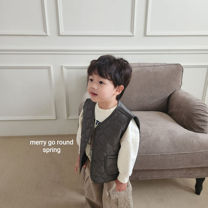 Merry Go Round - Korean Children Fashion - #childofig - Quilted Vest - 12