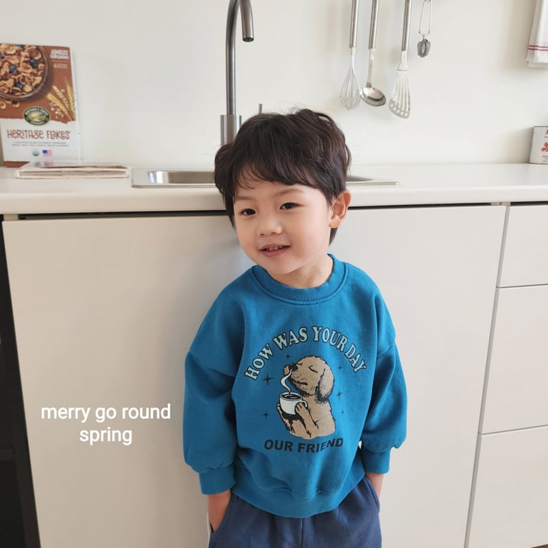 Merry Go Round - Korean Children Fashion - #childofig - Friend Sweatshirt - 9