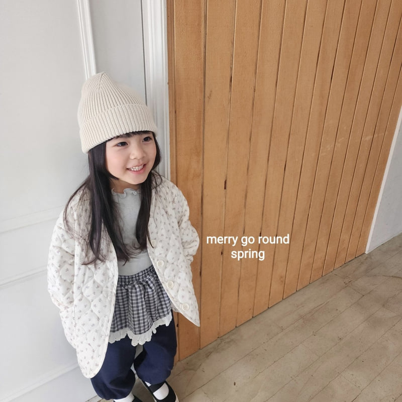 Merry Go Round - Korean Children Fashion - #childofig - Flower Quilted Jumper - 5