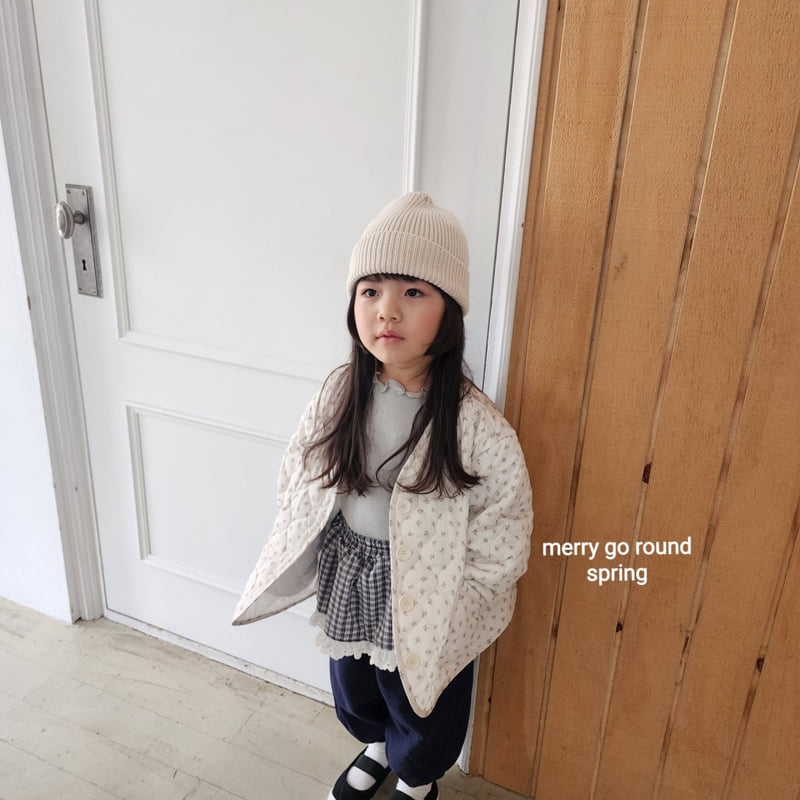 Merry Go Round - Korean Children Fashion - #childofig - Flower Quilted Jumper - 6