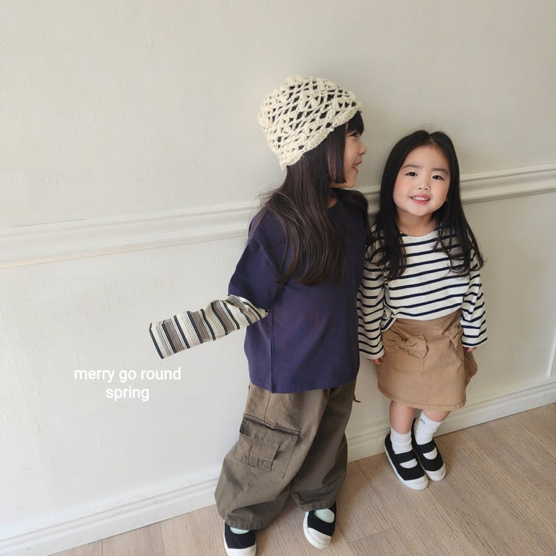 Merry Go Round - Korean Children Fashion - #childrensboutique - Cotton Cargo Pants - 2