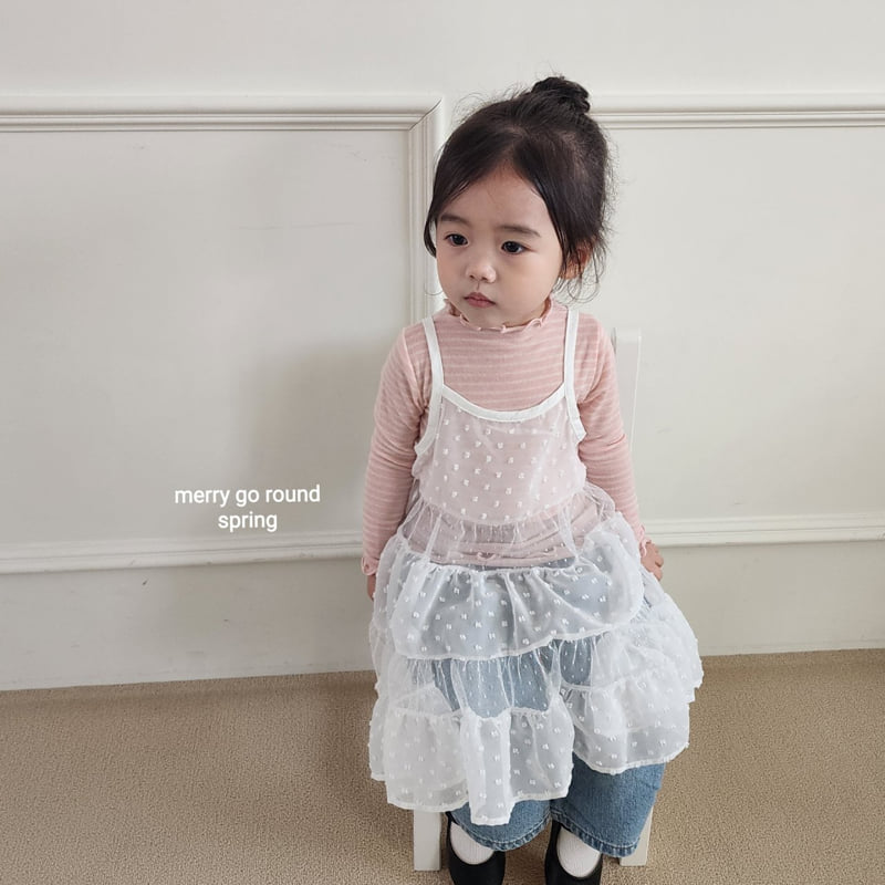 Merry Go Round - Korean Children Fashion - #designkidswear - Cancan Layered One-piece - 3