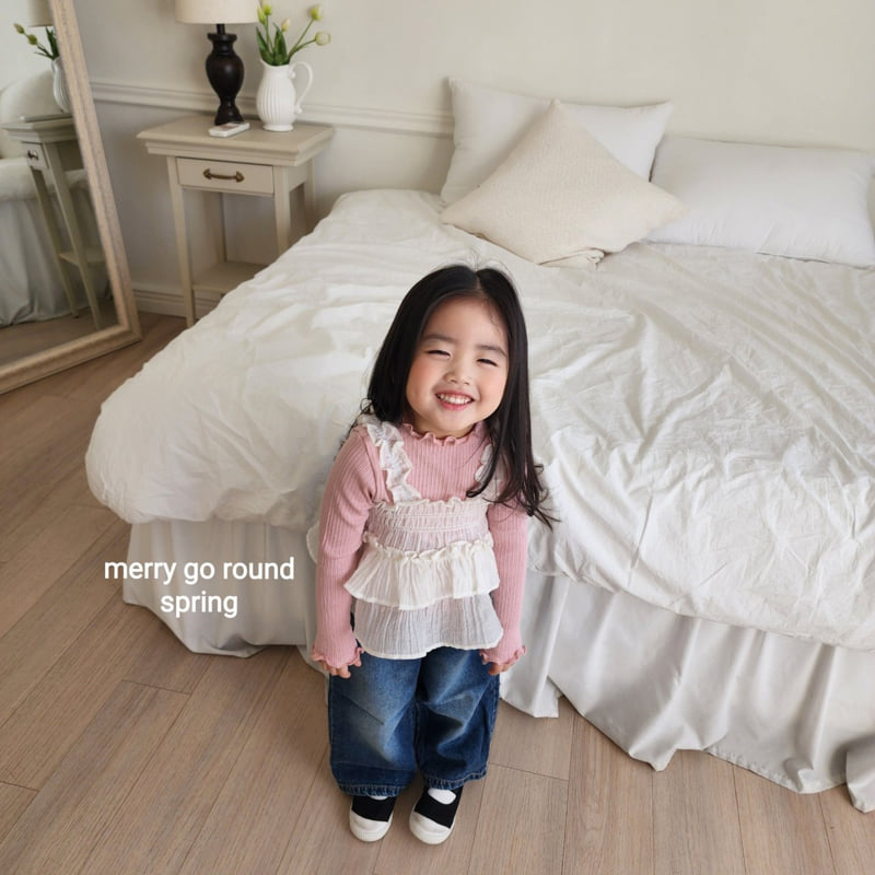 Merry Go Round - Korean Children Fashion - #designkidswear - Smocked Sleeveless Top - 7