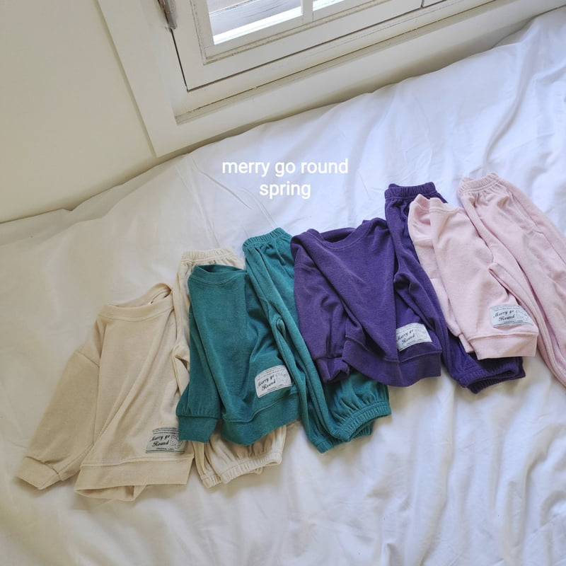 Merry Go Round - Korean Children Fashion - #designkidswear - Terry Set - 2