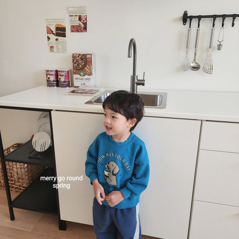 Merry Go Round - Korean Children Fashion - #designkidswear - Friend Sweatshirt - 12