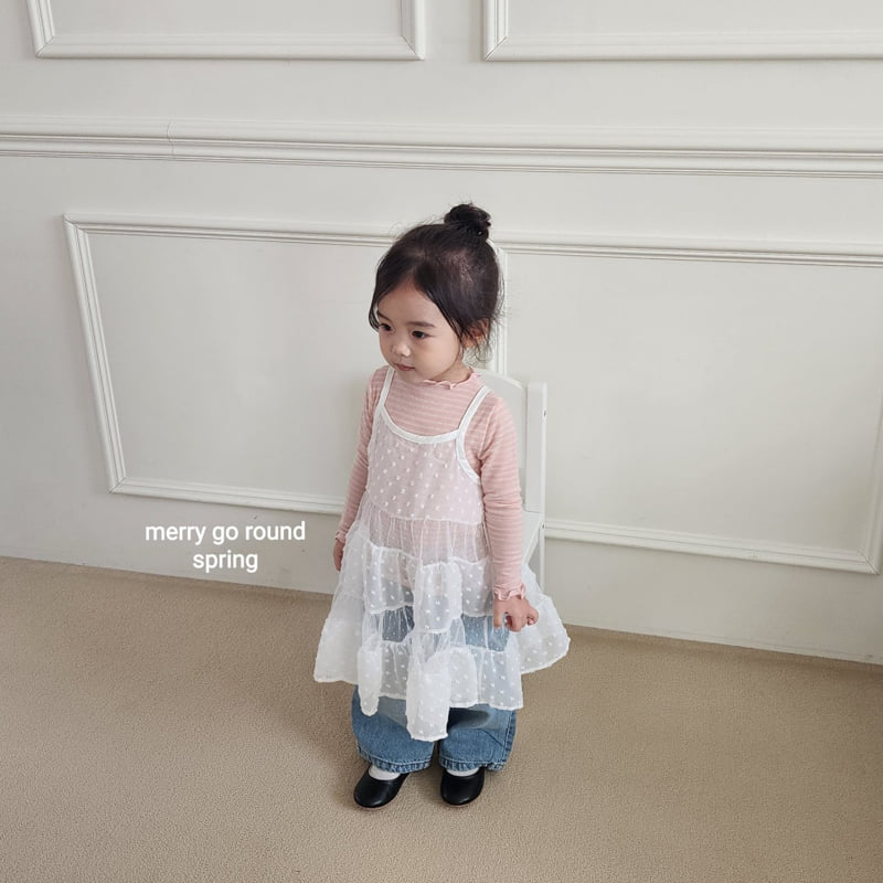 Merry Go Round - Korean Children Fashion - #designkidswear - Cancan Layered One-piece - 4