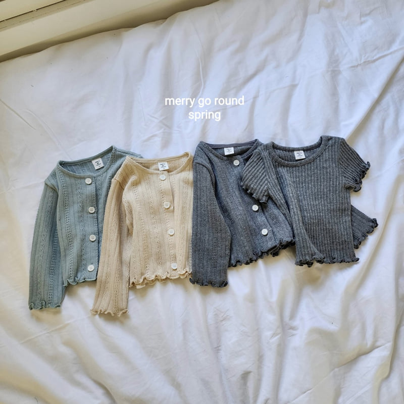 Merry Go Round - Korean Children Fashion - #discoveringself - Cardigan Short Sleeve Set