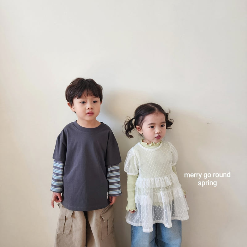 Merry Go Round - Korean Children Fashion - #discoveringself - Sheer Frill Blouse - 8