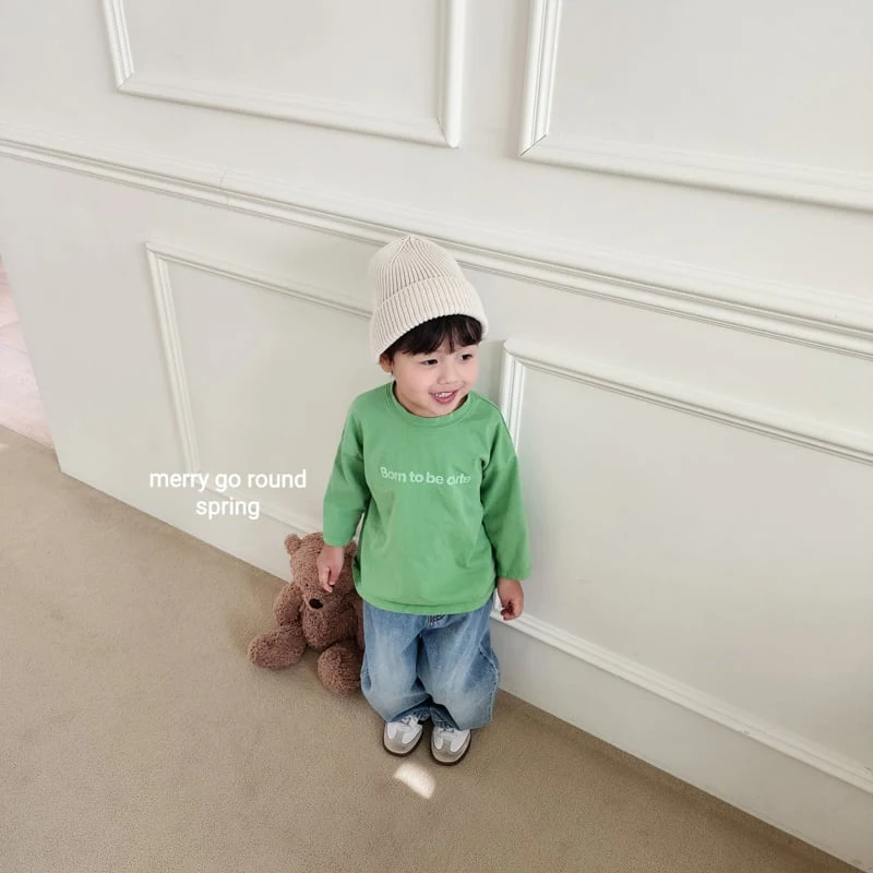Merry Go Round - Korean Children Fashion - #discoveringself - Simple English Tee - 7