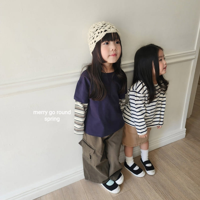 Merry Go Round - Korean Children Fashion - #designkidswear - Cotton Cargo Pants - 4