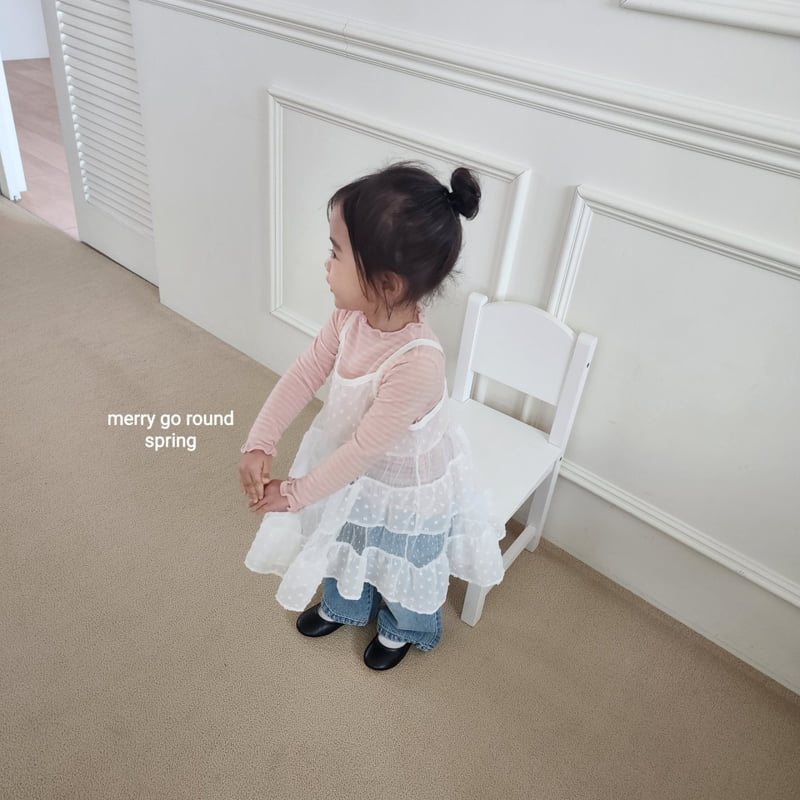 Merry Go Round - Korean Children Fashion - #fashionkids - Cancan Layered One-piece - 5