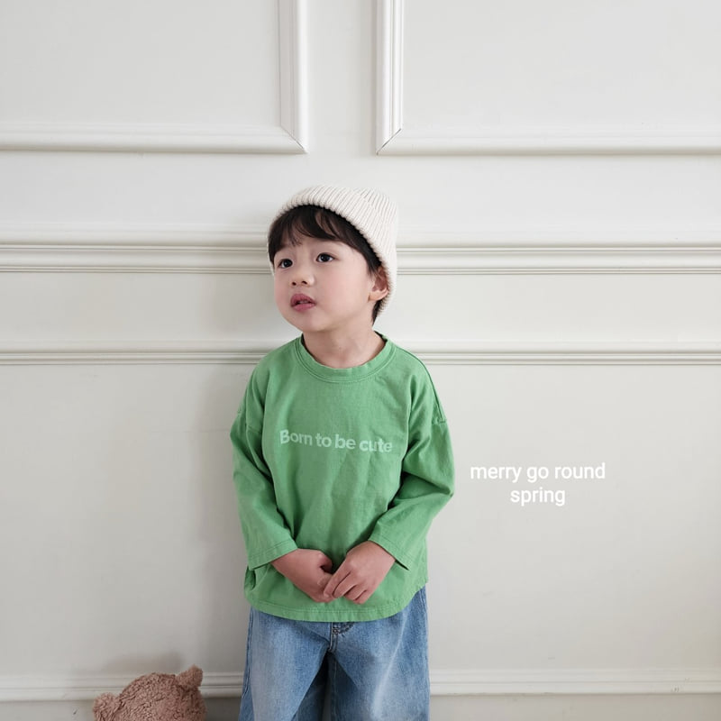 Merry Go Round - Korean Children Fashion - #fashionkids - Simple English Tee - 8