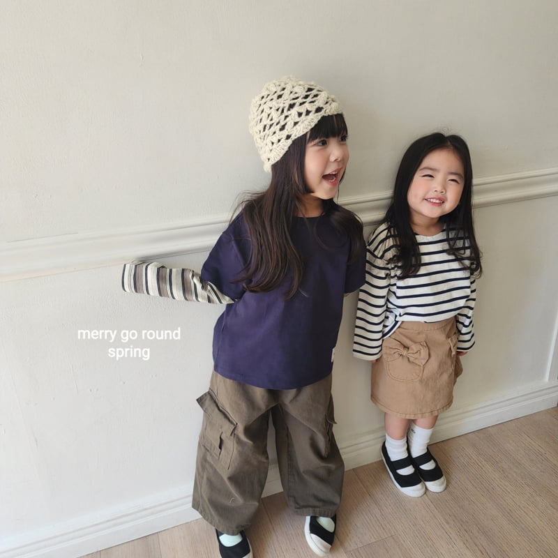Merry Go Round - Korean Children Fashion - #fashionkids - Cotton Cargo Pants - 5