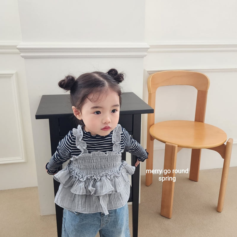 Merry Go Round - Korean Children Fashion - #fashionkids - Smocked Sleeveless Top - 9