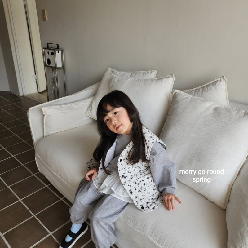 Merry Go Round - Korean Children Fashion - #fashionkids - Quilted Vest - 2