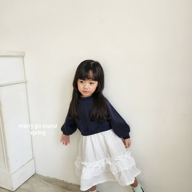 Merry Go Round - Korean Children Fashion - #kidsshorts - Sweatshirt One-piece - 7