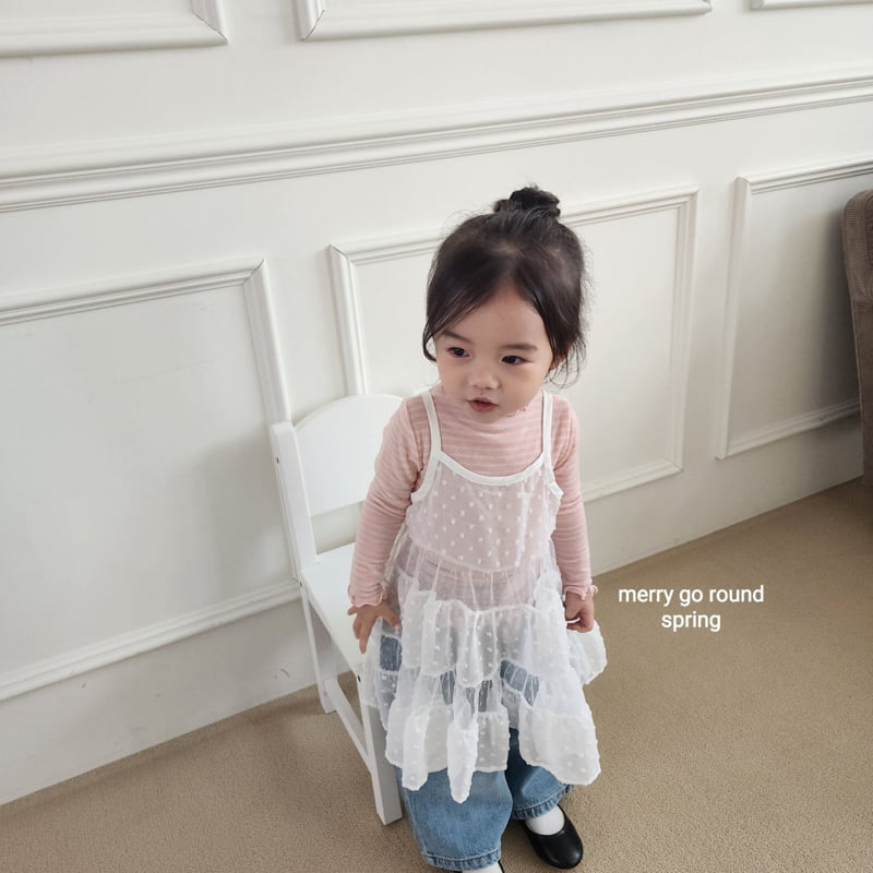 Merry Go Round - Korean Children Fashion - #kidsshorts - Cancan Layered One-piece - 6