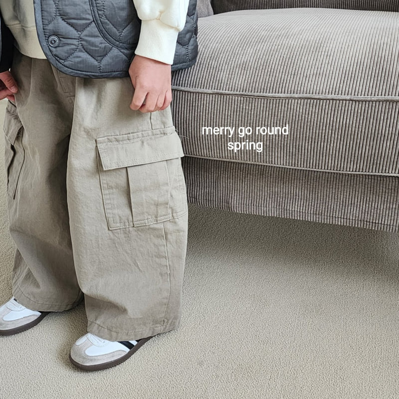 Merry Go Round - Korean Children Fashion - #kidsshorts - Cotton Cargo Pants - 6