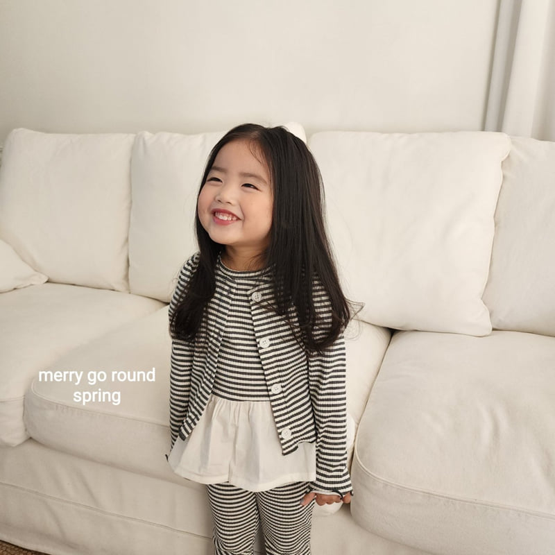 Merry Go Round - Korean Children Fashion - #kidsshorts - Ribbed Set (set of 3) - 11