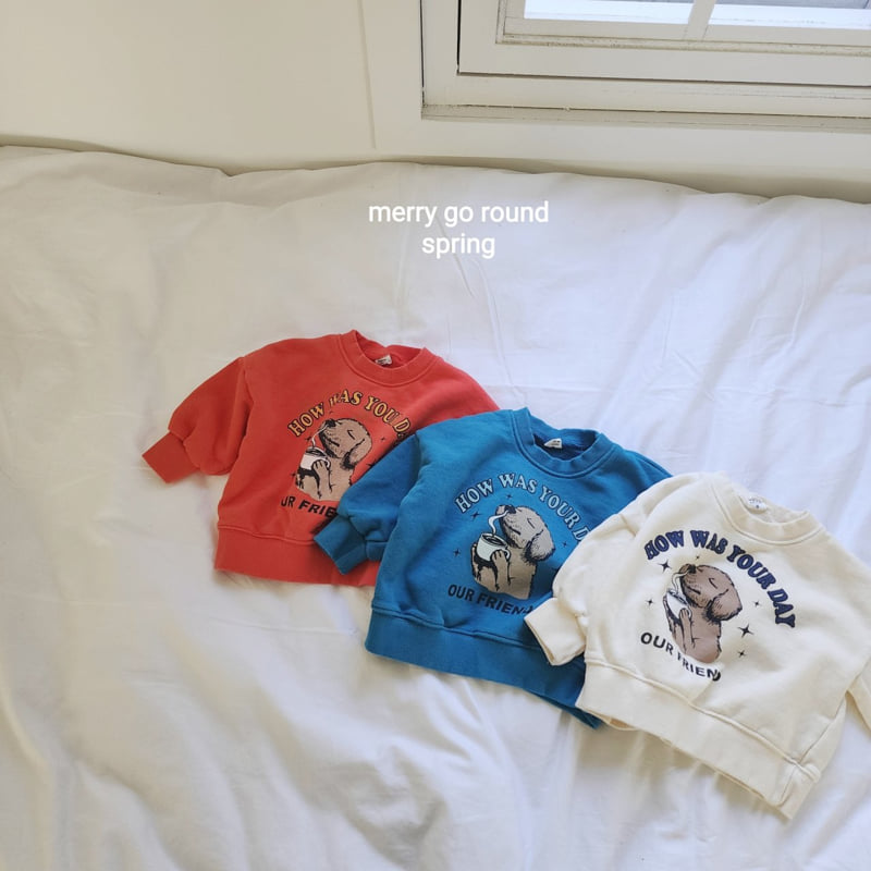 Merry Go Round - Korean Children Fashion - #kidsshorts - Friend Sweatshirt