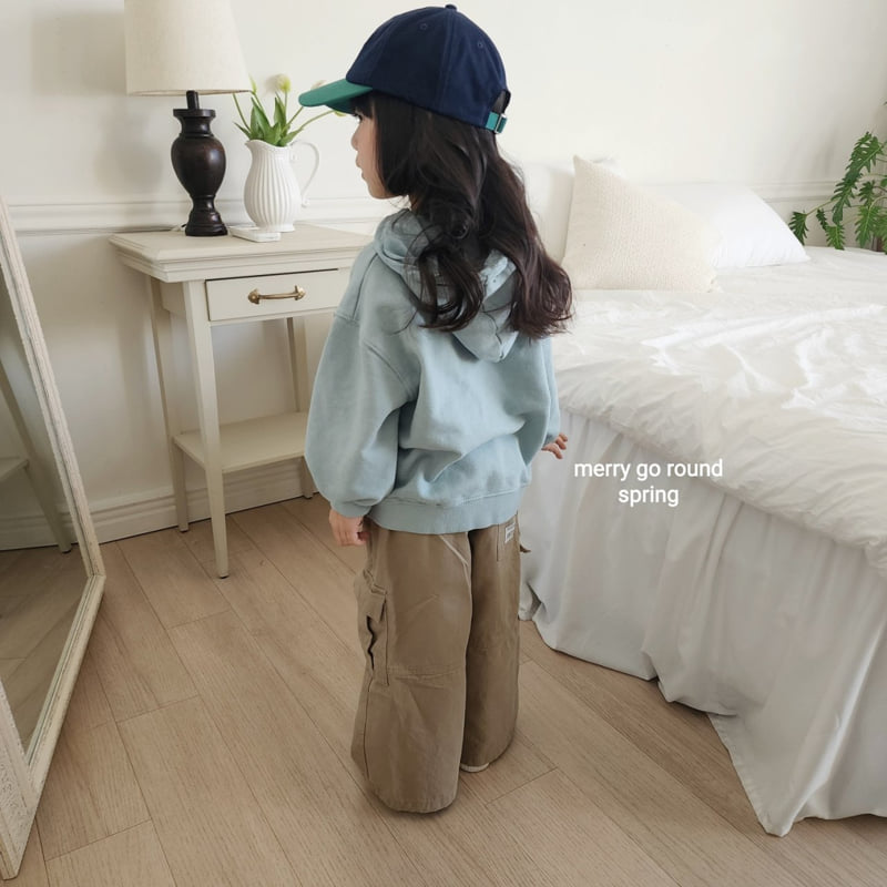 Merry Go Round - Korean Children Fashion - #kidsshorts - Puppy Embroidered Hoodie - 12