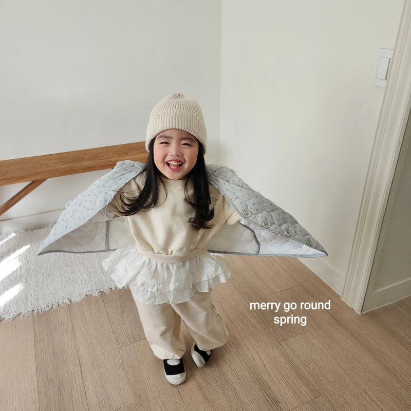 Merry Go Round - Korean Children Fashion - #kidsshorts - Flower Quilted Jumper - 11