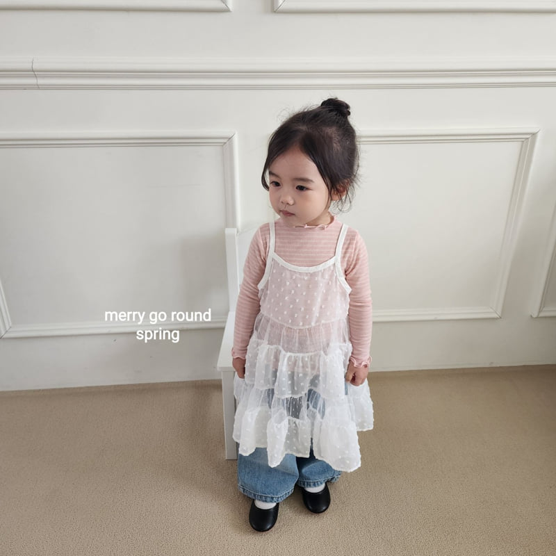 Merry Go Round - Korean Children Fashion - #kidsstore - Cancan Layered One-piece - 7