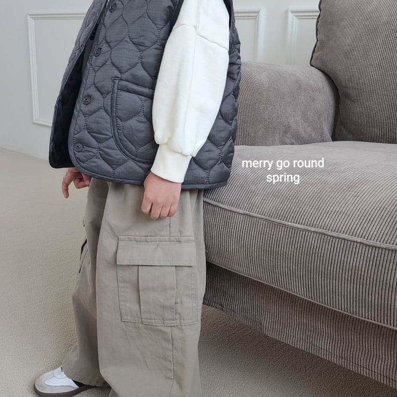 Merry Go Round - Korean Children Fashion - #kidsstore - Cotton Cargo Pants - 7