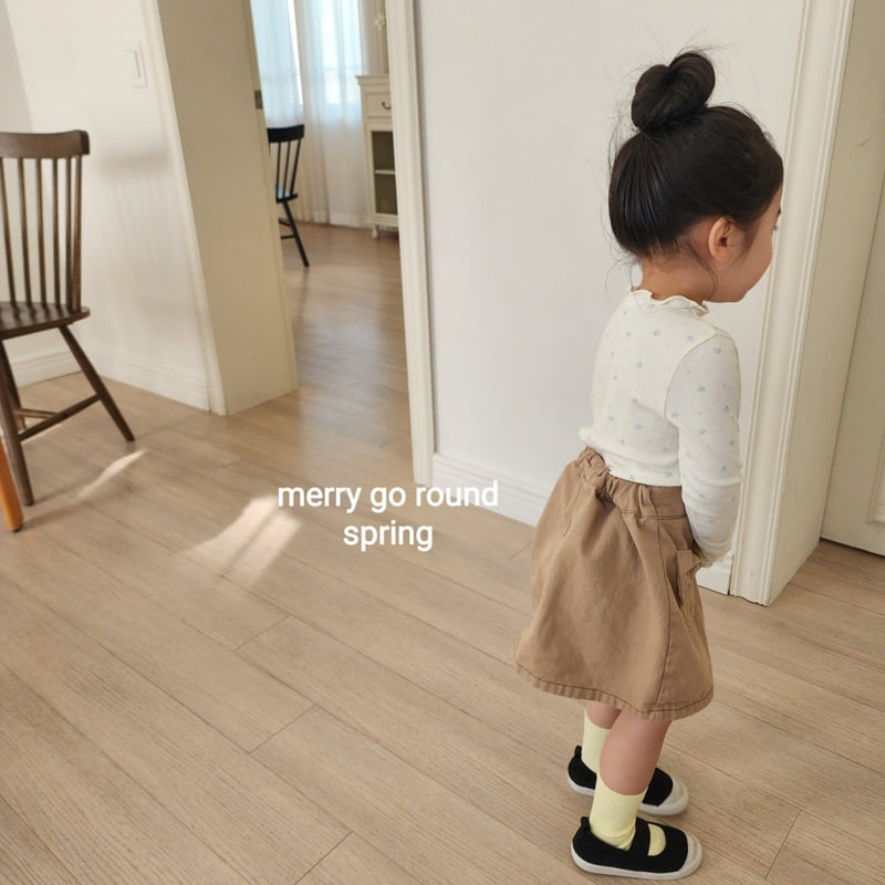 Merry Go Round - Korean Children Fashion - #kidzfashiontrend - Ribbon Mini Skirt - 7